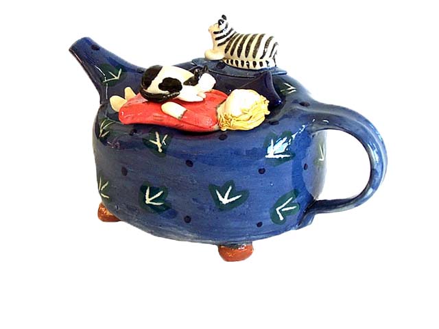 Cat Nap Teapot